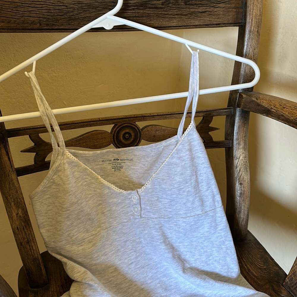 Brandy Melville Gray Women's Camisole Top